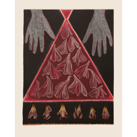 Marilynn Webb: Protection Work - Dark Tulip Print