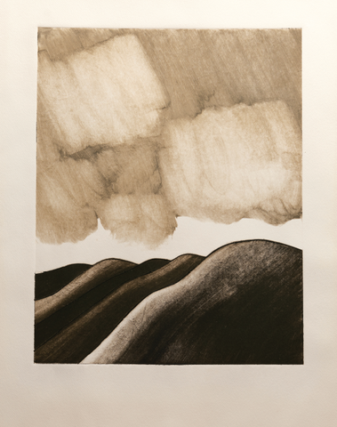 Marilynn Webb - Cloud Landscape Central Otago print