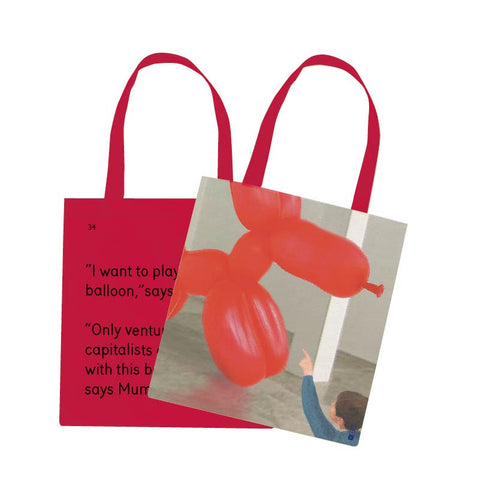 Balloon Dog Tote Bag - We Go To The Gallery